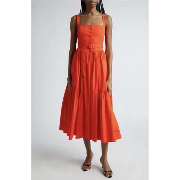 Cinq à Sept Amber Women’s Dress COLOR: Deep Tangelo size 6 MSRP $445.00